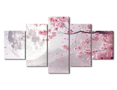 Toile murale à 5 pièces encadrées - Décoration murale 152x81 cm
