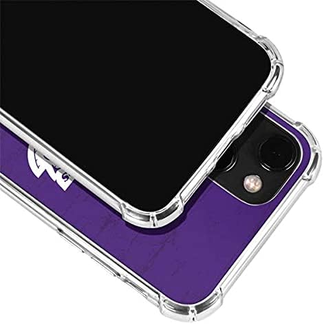 Skinit Clear Phone Case Compatible with iPhone 13 Mini - Officially Licensed NBA Los Angeles Lakers Purple Primary Logo Design