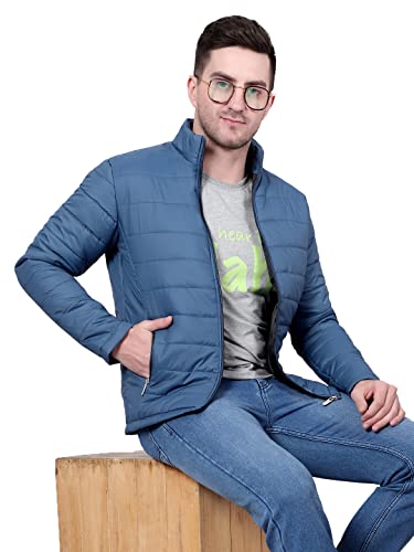 Image of KOTTY Men's Nylon Regular Solid Stylish Designed for Comfort and Warmth Puffer Jacket