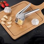Garlic Press - 304 Stainless Steel Heavy Duty Mincer & Crusher - Image 2