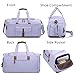 BLUBOON Weekender Overnight Duffel Bag with Shoes Compartment for Women Men Canvas Weekend Travel Tote Carry On Bag (Purple)