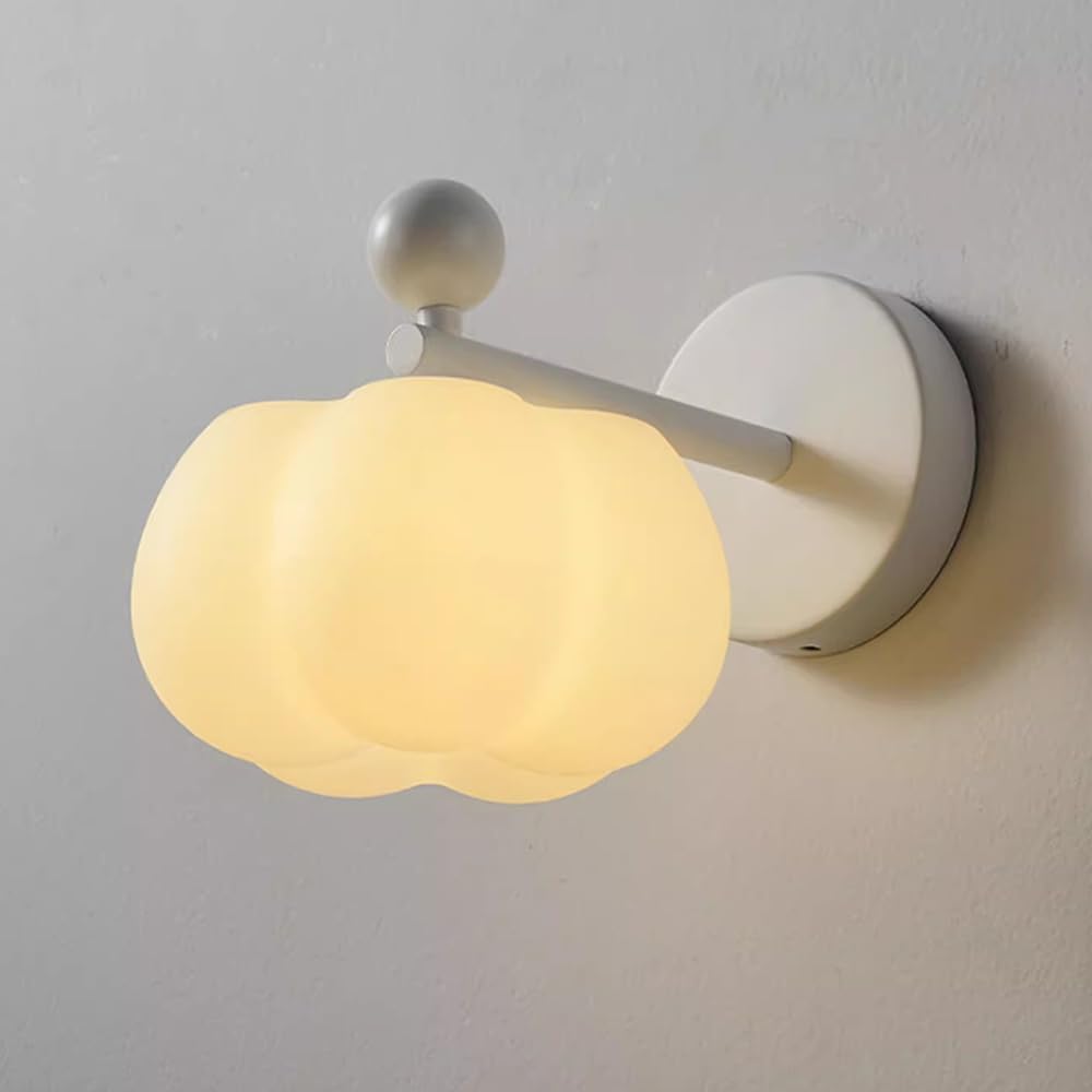 Aplique de Pared para Interiores, Dormitorio, Pasillo, Blanco, Moderno, con Pantalla acrílica, lámpara nórdica con cableado Fijo, Casquillo G9 para Sala de Estar y mesita de Noche.