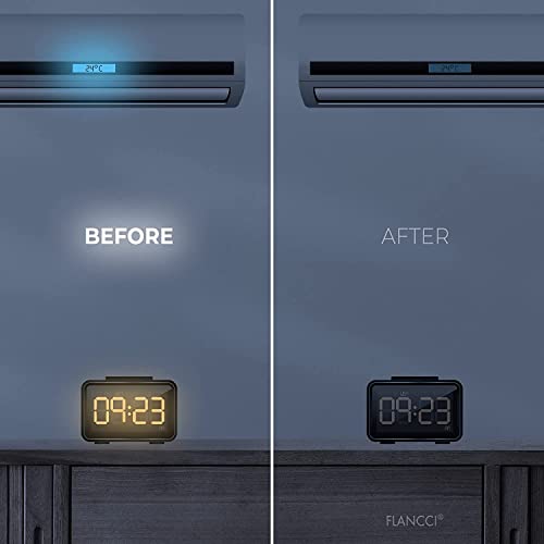 FLANCCI Light Blocking Stickers, Light Dimming Filters, (2 Sheets) Dimming Sheets for Blackout Routers, LED Covers Blackout, Dimming 80% ~ 100% of LED Lights (2Sheets = 1 Cut Out + 1 Uncut) - Thumbnail 3