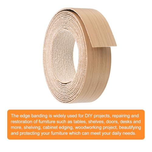 QUARKZMAN Kantenband, 28mm x 3,08m Vorgeleimtes Holzfunierkantenband zum Aufbügeln für Schrankreparatur Möbelrestaurierung, Walnuss