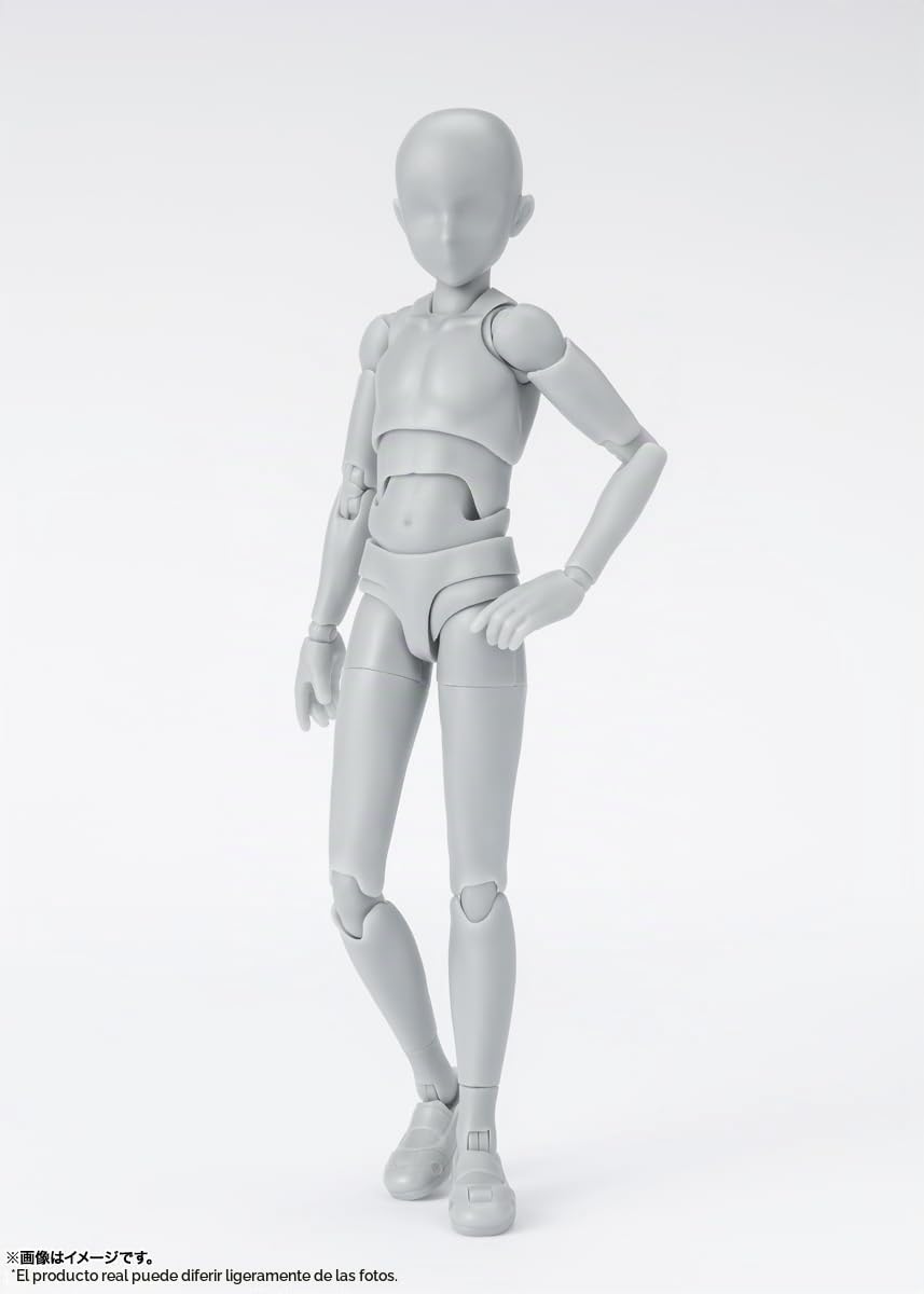 TAMASHII Nations - Tamashii - Body-Kun -School Life- Edition DX Set (versión de Color Gris), Figura de acción Bandai Spirits S.H.Figuarts