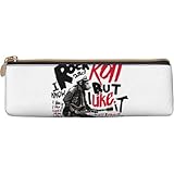 ゴリラ ロックンロール アニメ レザー 三角ペンケース 軽量 鉛筆ボックス 子ども 大容量 筆箱 収納ボックス 文房具ポーチ ペンポーチ 学生 通勤通学 多機能ポーチ 学校 人気 誕生日 プレゼント