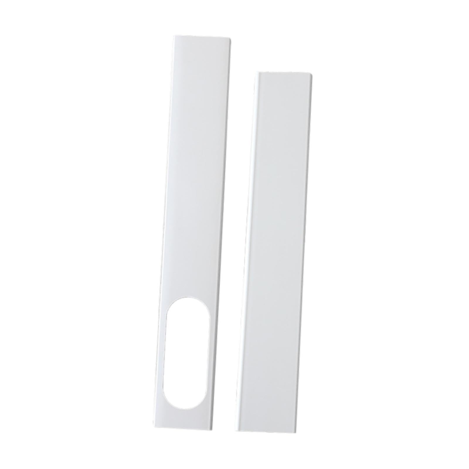misppro 2 piastre sigillanti per finestre per condizionatore d'aria, attacco universale in PVC, per finestre scorrevoli, facile da installare, kit portatile di ventilazione CA