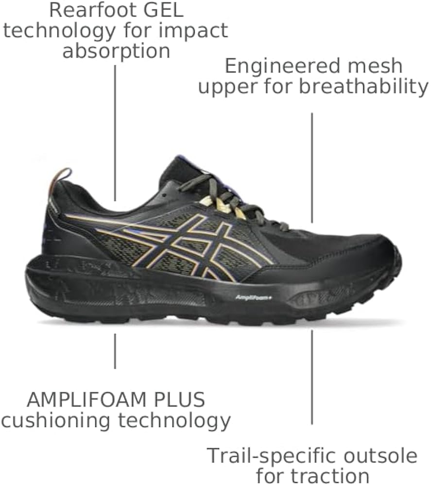 Amazon.com | ASICS Men's Gel-Sonoma 8 GTX Running Shoe, 9, Black