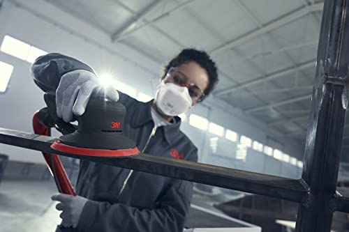 3M Random Orbital Sander, Xtract Pneumatic 88958, 6 In, Self-Generated Vacuum, 3/16 In Orbit, Ergonomic And Lightweight Ros, 209W Motor, Dust Extraction,Black #TOP4