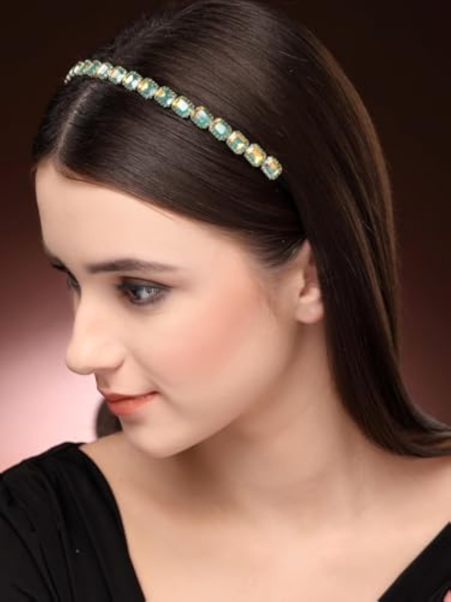 Stone Metal Hairband Headband, Elegant Accessory