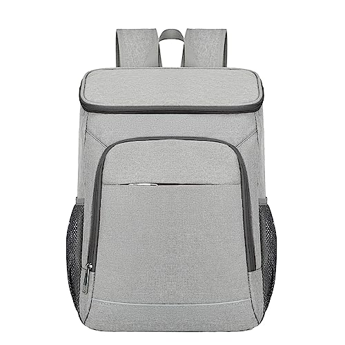 Mochila de cuero para mujer, mochila grande de diseñador para mujer, bolsa de hombro alta con ruedas para hombre, gris, Talla única Mochila de cuero para mujer, mochila grande de diseñador para mujer, bolsa de hombro alta con ruedas para hombre, gris, Talla única