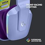 Logitech G733 LIGHTSPEED Wireless Gaming Headset with suspension headband, LIGHTSYNC RGB, Blue VO!CE mic technology and PRO-G audio drivers - Lilac - Image 4