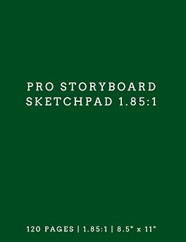 Pro Storyboard Sketchpad 1.851 A 1.851 Aspect Ratio Storyboard Notebook | Storyboarding Templates for Directors, Cinematographers, and Film Students Film Storyboards