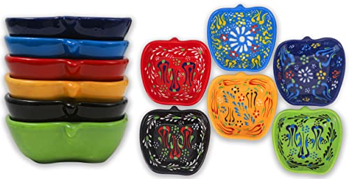 Heracraft 6Pcs Hand Painted Turkish Ceramic Snack Bowls thumb #1