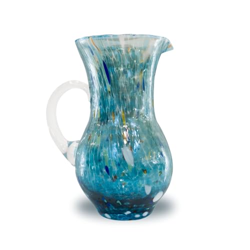Gocce di Murano Brocca Buvette da 750 ml Made in Italy in Vetro Soffiato. Lavorati Secondo la Tradizione degli Artigiani di Murano, Caraffa da Tavolo Elegante