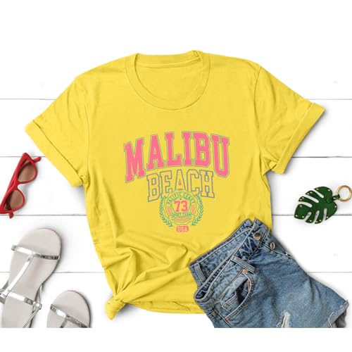 Image of Sulayesh Cute Letter Graphic Tees for Girls Preppy Aesthetic Shirts Oversized Trendy T Shirts Loose Casual Summer Tops