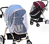 Universal Mosquito Net for Strollers - 2 Pack Breathable Insect Netting Protection for Babies, Fine Mesh Bug Screen Cover for Infant Car Seats, Cribs, and Playpens