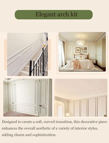 Kit de paneles de pared de arco para ocultar imperfecciones y elevar el estilo interior 7