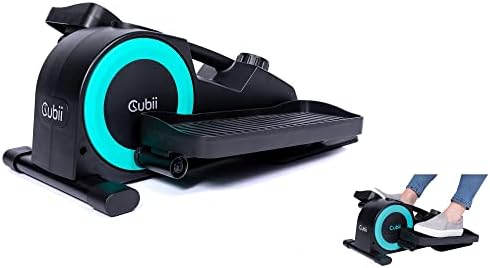 Cubii JR2, Under Desk Elliptical, Under Desk Bike Pedal Exerciser, Seated Elliptical, Work from Home Fitness, Mini Elliptical Machines for Home Use, Cubii Exerciser for Seniors, Desk Exercise, Aqua