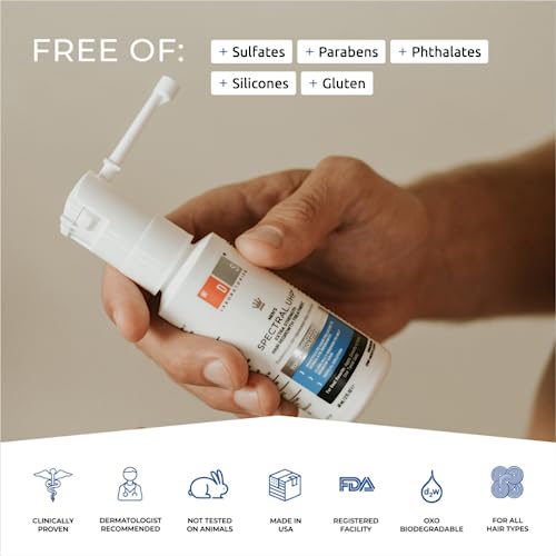 Spectral.uhp 5% Minoxidil Hair Growth Serum For Men By Ds Laboratories - Extra Strength Topical Hair Loss Treatment, Supports Hair Growth In The Vertex, Experience Fuller, Thicker Hair, 3 Month Supply (2 Fl Oz) #TOP6