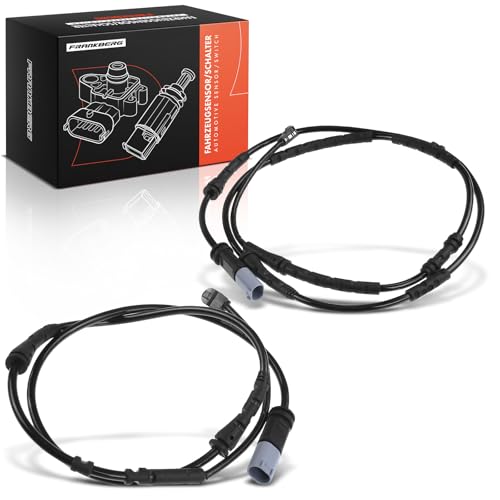 Frankberg 2x Brake Pad Wear Sensor Brake Pad Wear Indicator Front and Rear Compatible with X3 F25 2010-2017 X4 F26 2014-2018 Replace# 34356790303