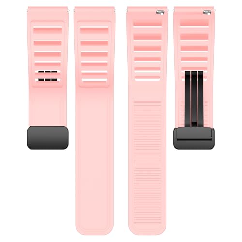 Image of ACM Watch Strap 22mm for Universal 22mm Size Replacement Strap Smartwatch | Silicone Belt Magnetic Clasp Band