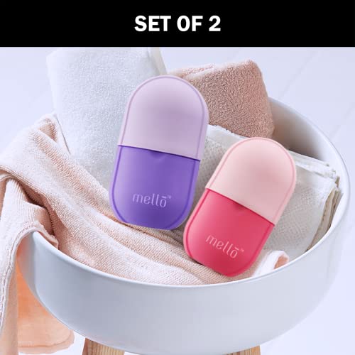 Image of MELLO Ice Roller for Face, Ice Roller for Face Massager, Face Ice Roller to Enhance Skin Glow, Shrink & Tighten Pores, Reusable Facial Ice Roller(Pink,Purple)