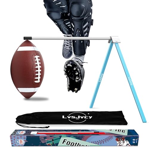 LvsJvcy Football Kicking Tee Stand Premium Field Goal Kickoff Holder Equipment Professional Kick Goal Posts Gear Compatible with All Football Size Football Trainer Practice Accessories Gifts