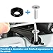 PATIKIL M8 Finish Countersunk Washer Kit, 20 Set Aluminum Alloy Flat Cup Head Screw Bolt Gasket for Mechanical Accessories Parts DIY Models, Black