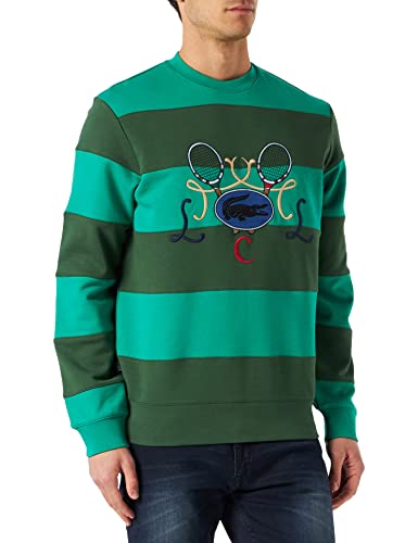 Lacoste SH2955, Sudadera Hombre, Verde (Fluorine/Vert), S