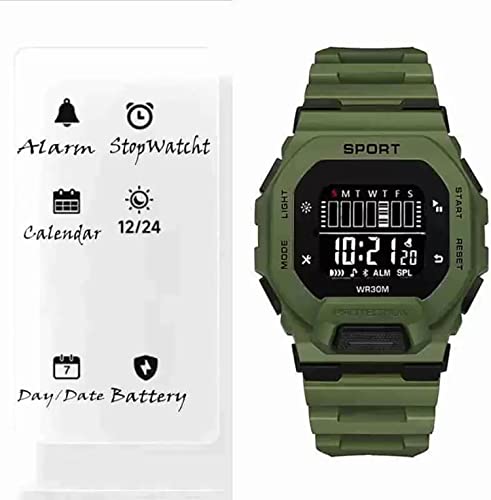 Image of Time Up Digital Dial 2025 Shock-Proof Water & Dust Resistant Alarm Student Watch for Boys & Girls (Age 5-17 Years)-GSK-101