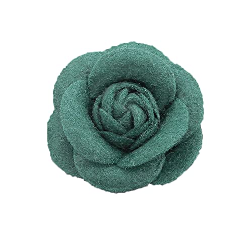 Image of Elegant Rose Flower Wool Fabric Brooch Pin for Women Girls Camellia Floral Pins Clip Lapel Shawl Dress Corsage Brooches Pins Vintage Jewelry Mother's Day Gifts