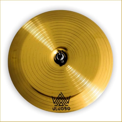 ULUOBO China Cymbal, 16 inches Practice China Cymbal (Gold)