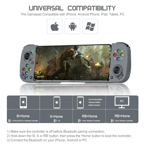 Joso Wireless Controller For Android, Iphone, Bluetooth Gamepad Joysticks For Samsung Galaxy 22/21/20 thumb #1
