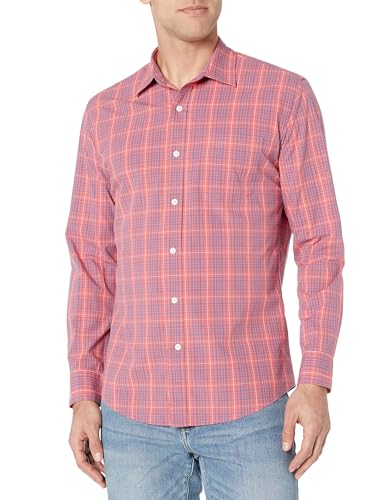 Image of Amazon Essentials Men's Regular-Fit Long-Sleeve Casual Poplin Shirt, Button Front, Business Casual, Collared