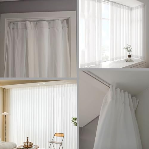 Rail de rideau de douche adhésif pour armoire et dressing