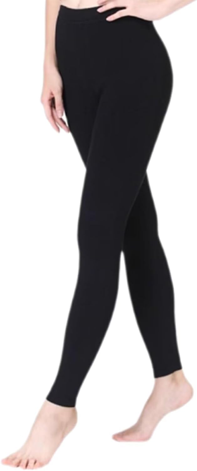 HNVAVQ Thermal Leggings for Women,100% Cashmere Warm Leggings Winter,Ladies High Waist Tights Thermal Underwear Bottoms