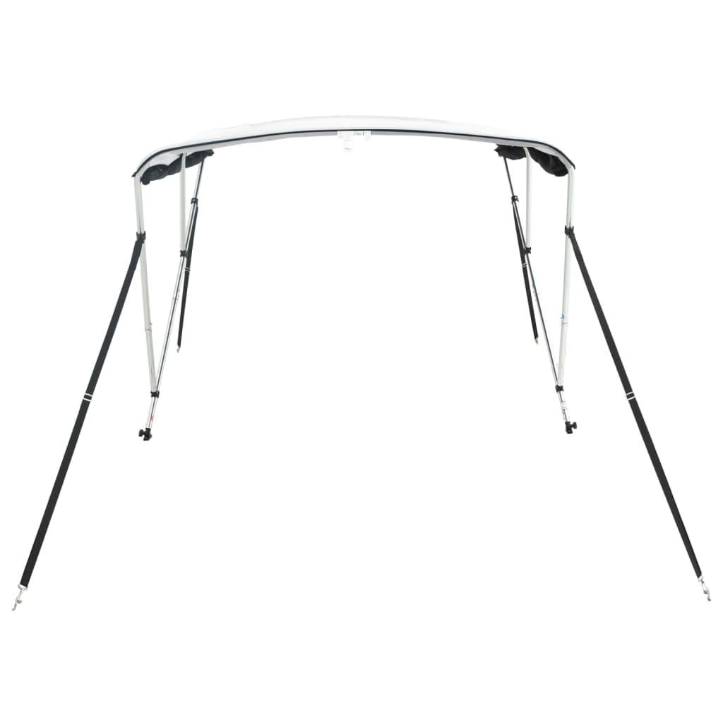 Toit bimini à 3 arceaux parois en maille 183x(185 198)x137 cm