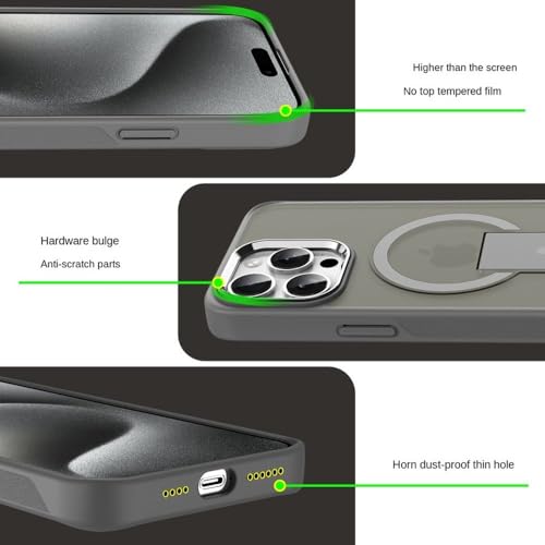 Coque pour iPhone 12 Pro rigide mate de qualité supérieure avec support - 3