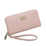GBSELL Lady Women Wallet Purse Clutch Bag PU Leather Card Holder New Fashion (Pink),Medium,Pink