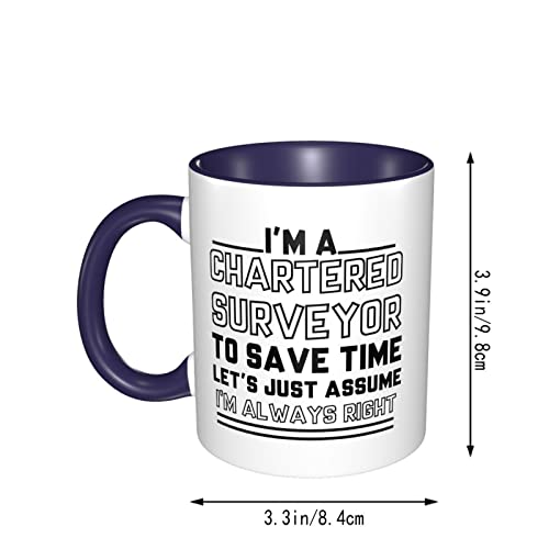 Taza de café con texto "I'm a Chartered Surveyor to Save Time" con texto "I'm A Chartered Surveyor to Save Time" - Taza de café con texto "I'm A Chartered Surveyor to Save Time" - Imagen 6