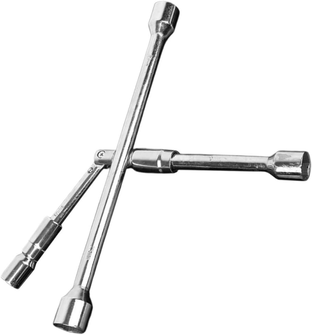 4 Way Folding Lug Wrench Steel Tire Iron for Car Maintenance