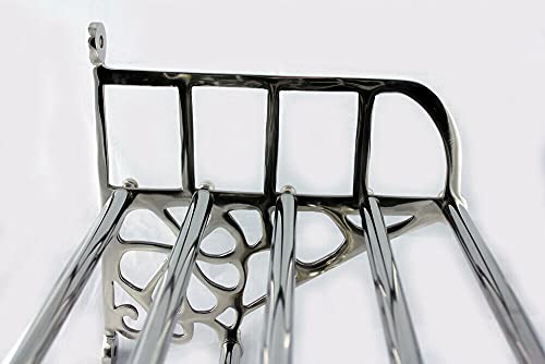 Treasure Art Vintage Style Luggage Train Wall Mounted Rack with Shelf & Hooks