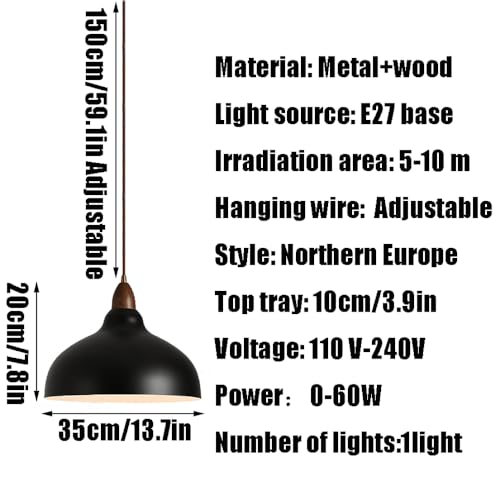 Lustre de plafond encastré E27 en fer au design minimaliste - 7