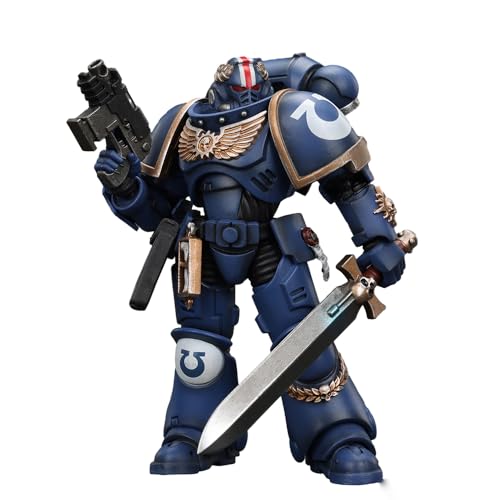 JOYTOY Warhammer 40,000 1/18 Action Figure Ultramarines Primaris Lieutenant Argaranthe Collection Model Birthday Gifts