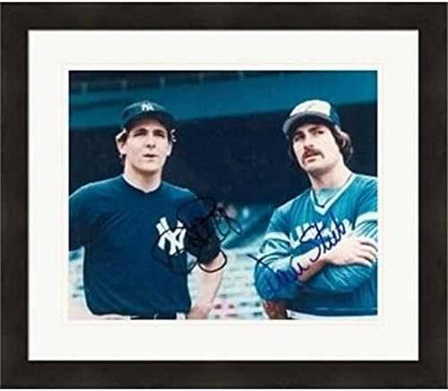 Autograph Warehouse 410622 Dave Righetti & Dave Stieb Autographed 8 x 10 in. Photo Yankees & Blue Jays All Star No Hitter Pitchers No.1 Matted & Framed