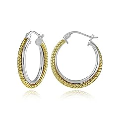 25mm - Two-Tone Yellow Gold Flashed