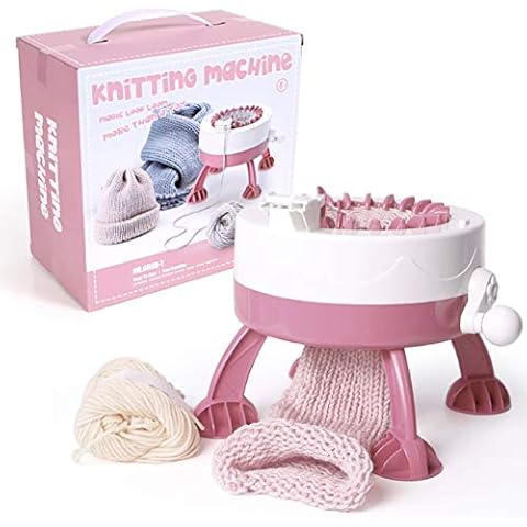 PLLO Knitting Machine, 22 Needles Smart Weaving Loom Knitting Board Rotating Double Knitting Loom Machine, Knitting Round Loom for Adults and Kids Cover