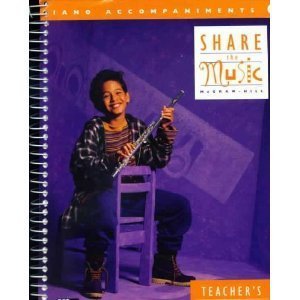 Ring-bound Share The Music Piano Accompaniments Grade 4 Teacher's Edition Book