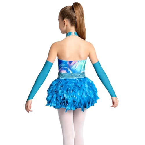 Justaucorps filles combinaison performance jazz sans manches de danse - 3